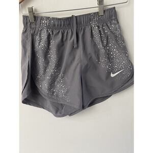 NIKE DRI-FIT TEMPO FLASH RUNNING SHORTS WOMENS SIZE XS GRAY ATHLETIC WEAR